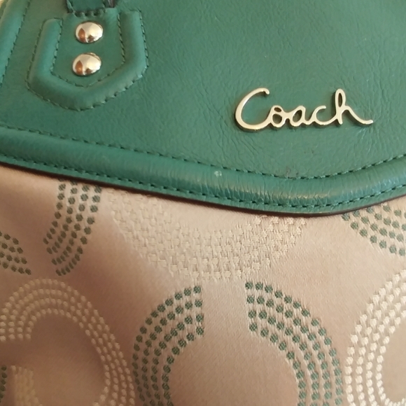 Coach Ashley Dotted OP Art North South Satchel Bag - Picture 5 of 16
